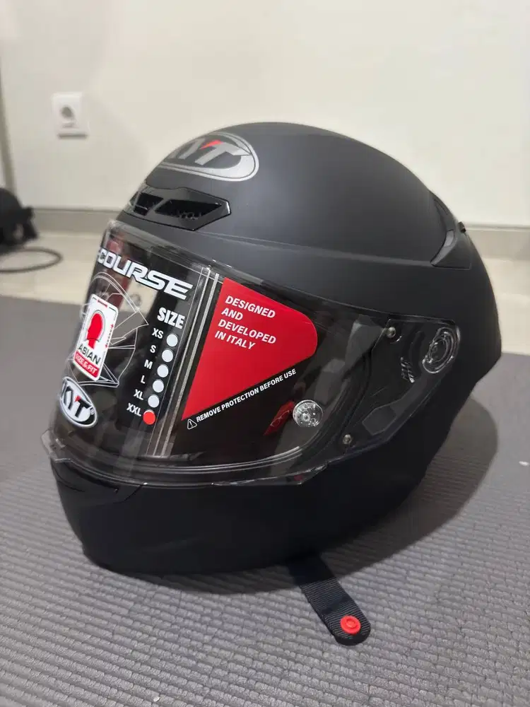 HELM KYT TT COURSE PLAIN MATT BLACK (CLEAN) - XXL