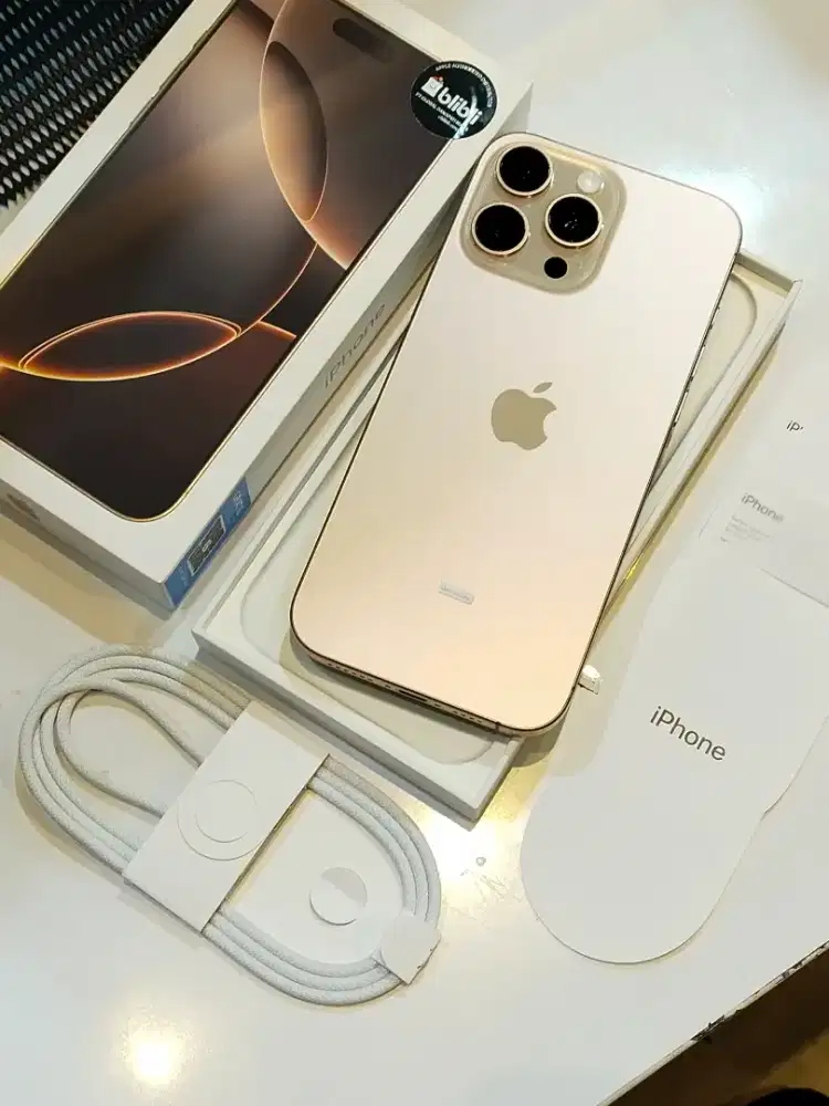 iPhone 16 Pro Max 256GB DeserTitanium iBox RESMI INDONESIA