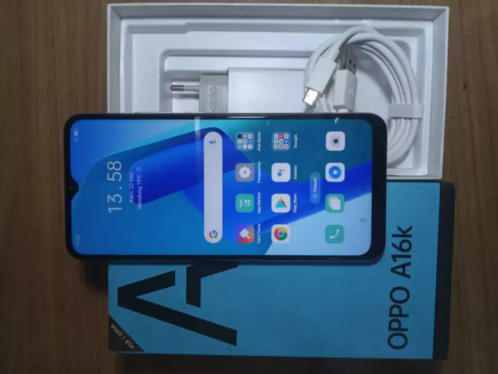 Jual second oppo A16k 4/64 white