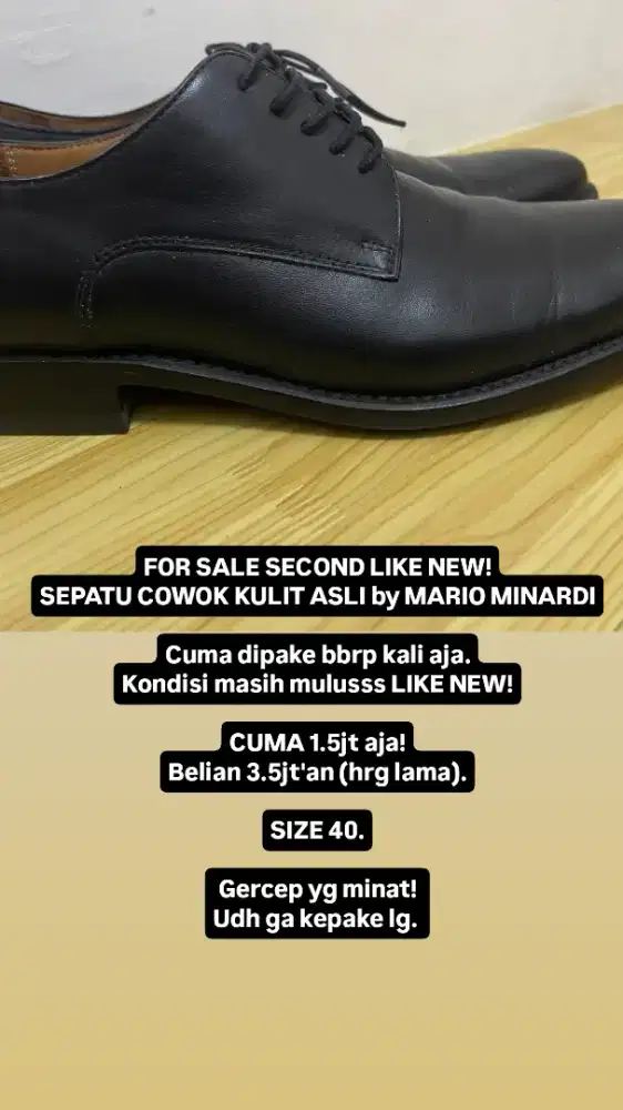 Sepatu Cowok Kulit Asli by MARIO MINARDI