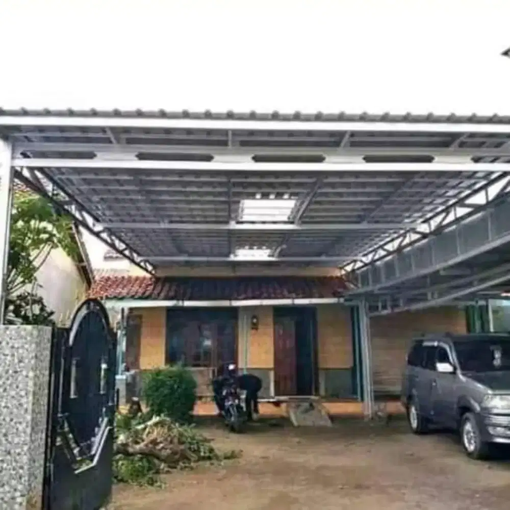 Pasang Kanopi Rangka baja ringan dn rangka hollow galvanis