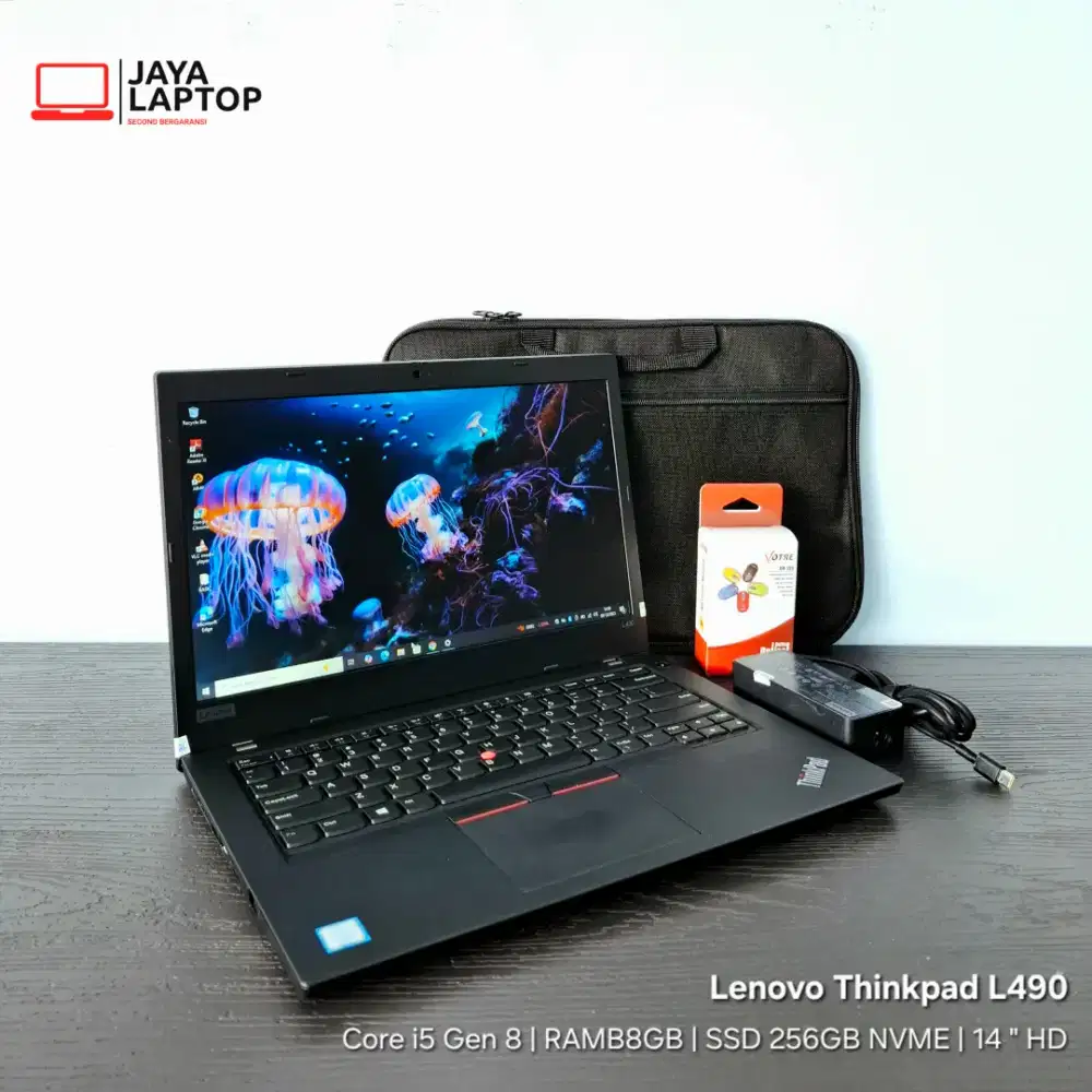 Lenovo Thinkpad L490 Core i5 G8 RAM 8GB SSD 256GB Laptop Second Bekas