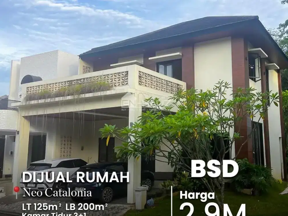 Dijual rumah Hook cakep !! Neo Catalonia - BSD