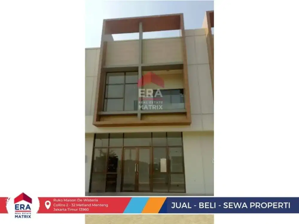 Sewa Ruko Murah Cantik Dan Elegan Lokasi Strategis Dan Bebas Banjir Di JGC