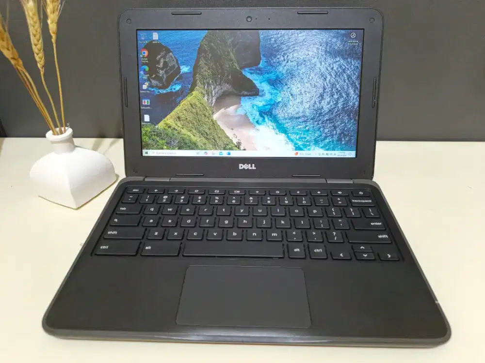 Laptop Dell Slim Anti Lemot Celeron N3060 Ram 4Gb Sd 32Gb No Minus