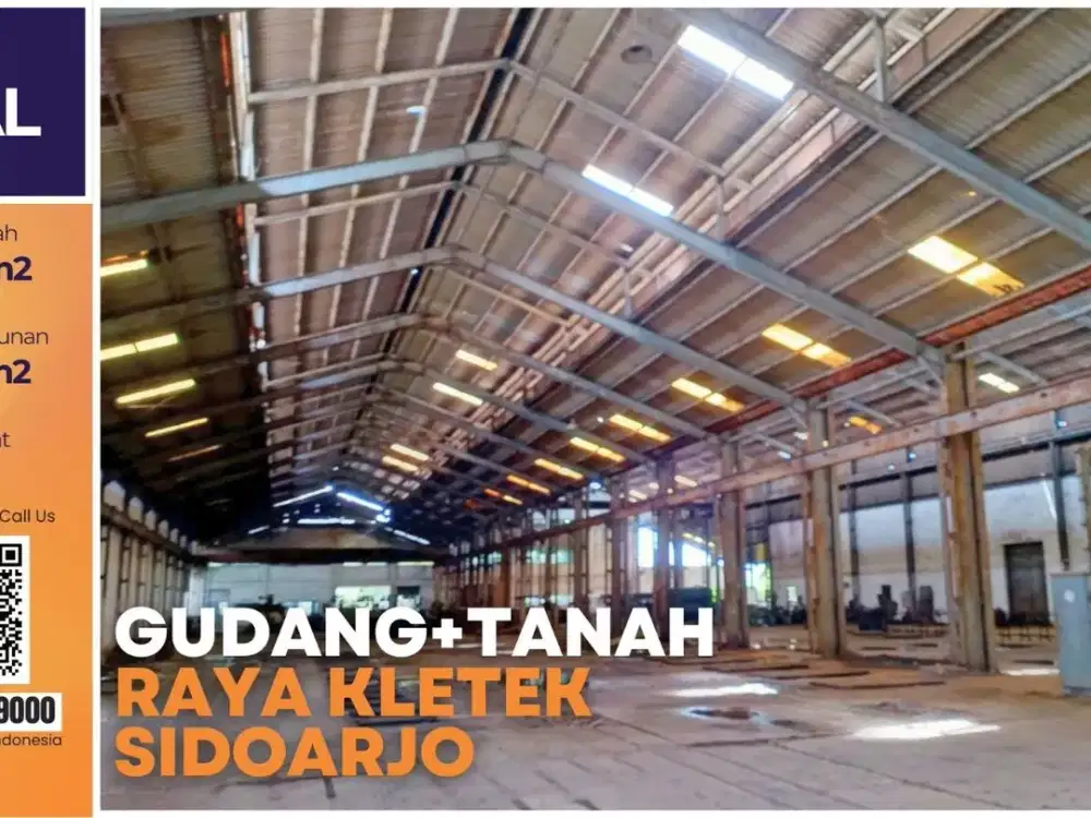 Jual Cepat Gudang Raya Taman Sidoarjo 4,5 Ha Dekat Tol Waru + Loading Dock – The EdGe