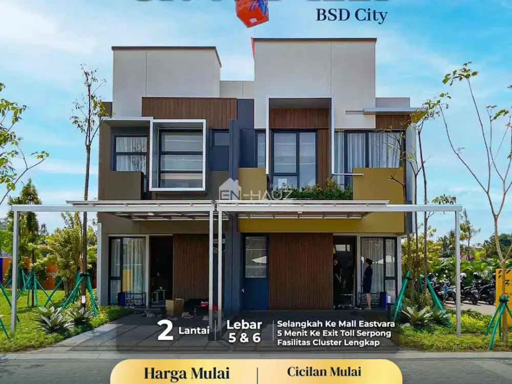 Izzi Rumah 2 Lantai 1.5M dekat Mall Eastvara BSD