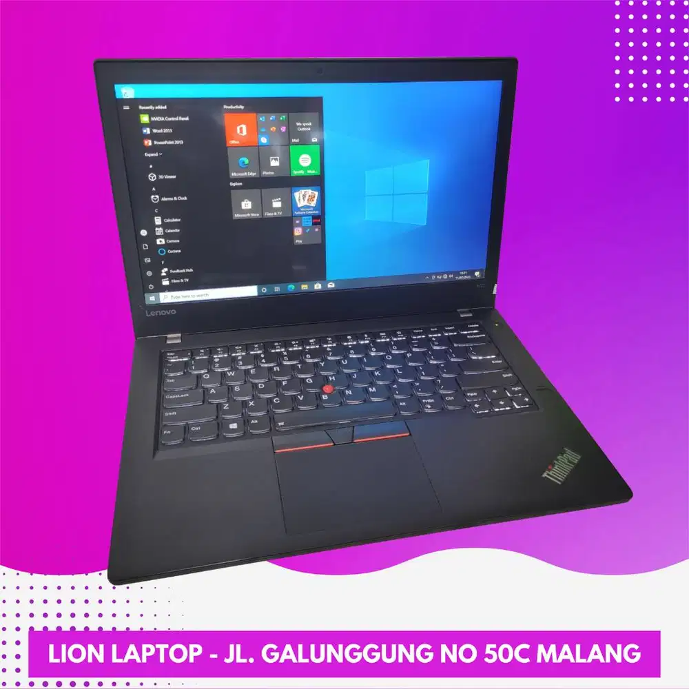 RAM 8GB SSD 256GB i5 Touchscreen Lenovo Thinkpad T470 [09|12]