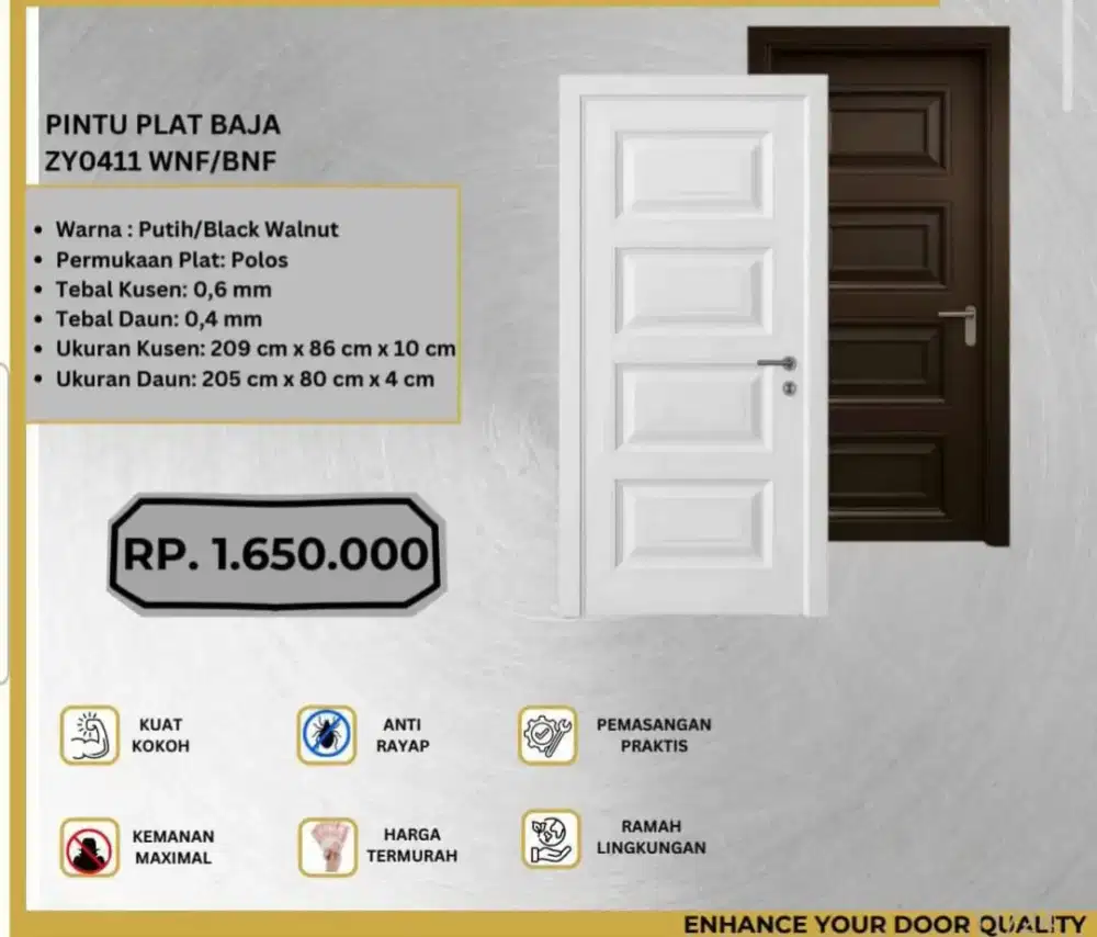 Pintu Baja Kualitas Premium dengan Harga Bersaing