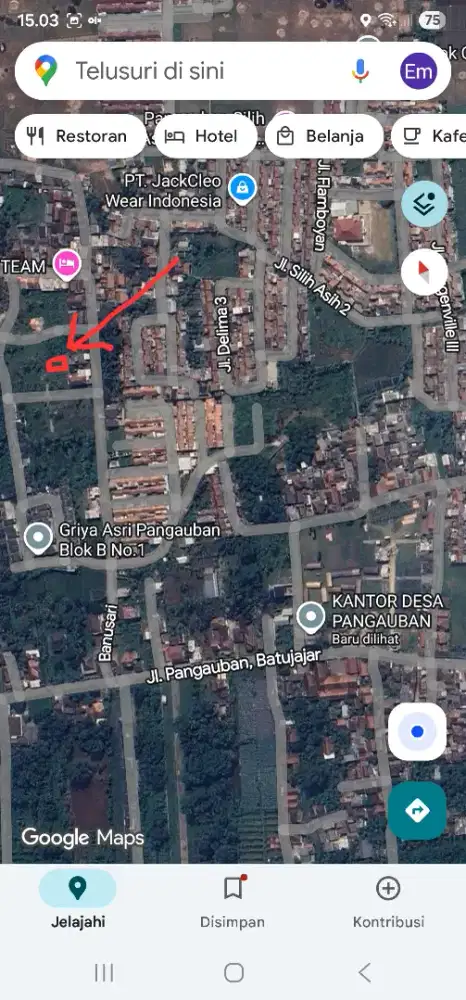 Jual tanah 20 tumbak