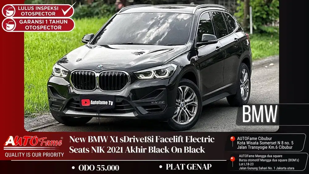 BMW X1 sDrive18i Facelift Electric Seats NIK 2021 Akhir