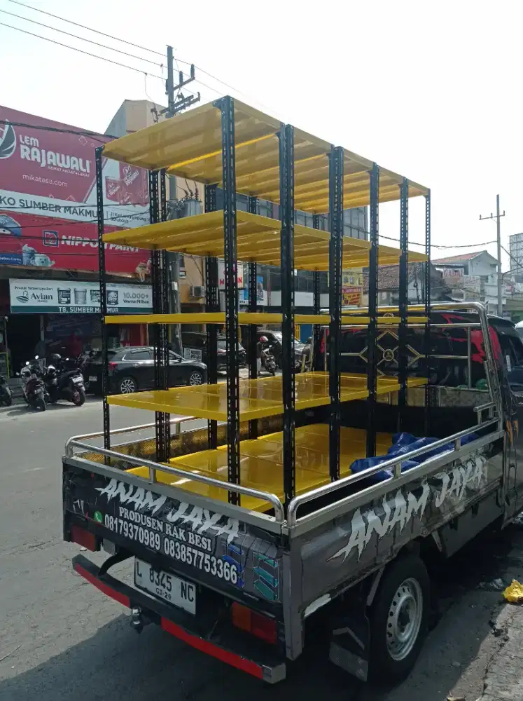 Rak besi rak buku rak kantor rak arsip-arsip