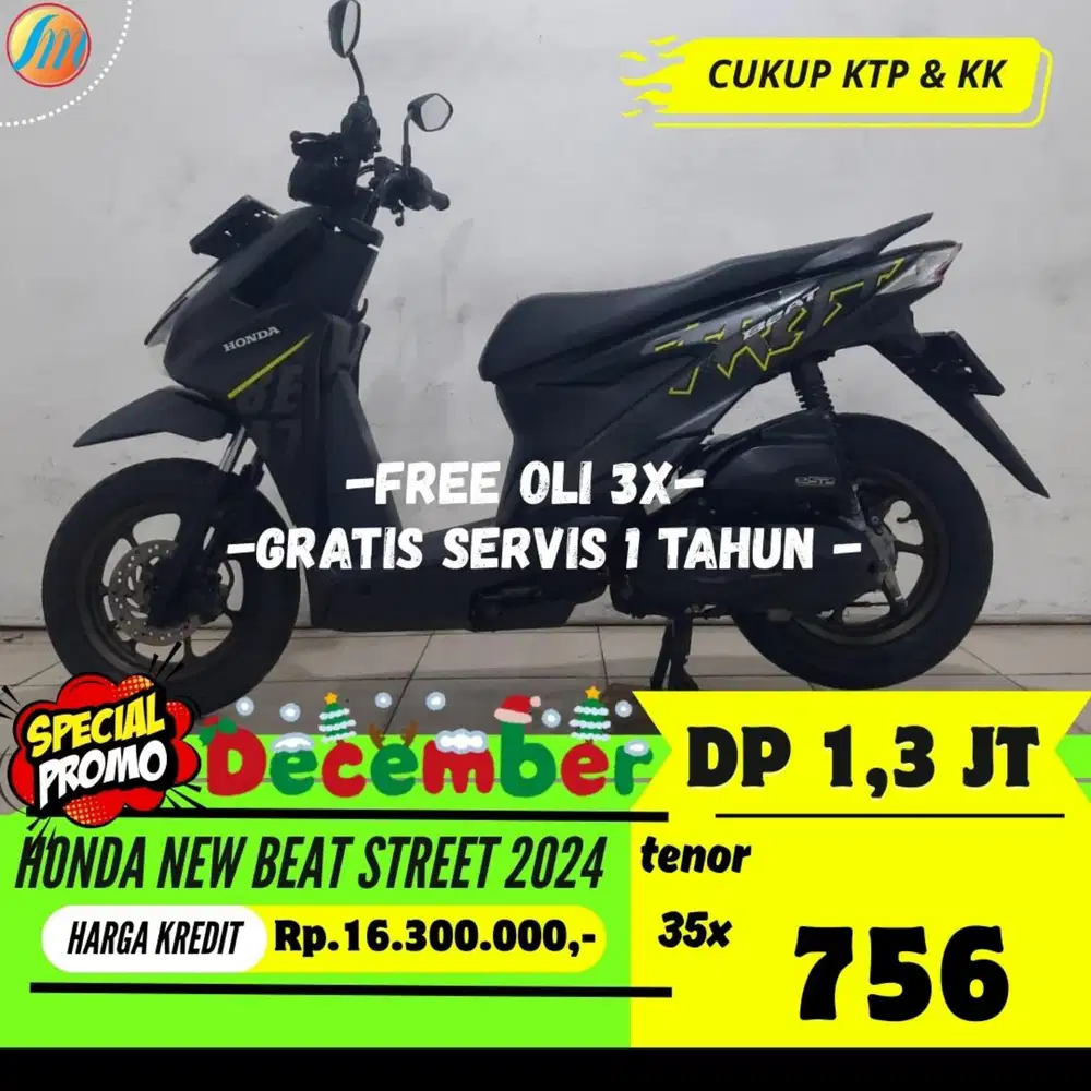 KREDIT HONDA NEW BEAT STREET 2024 DP 1,3JUTA ANGSURAN TERJANGKAU