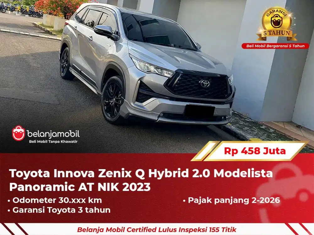 [ GARANSI 5TH ] Innova Zenix Q Hybrid 2.0 Modelista 2023 2024 Silver