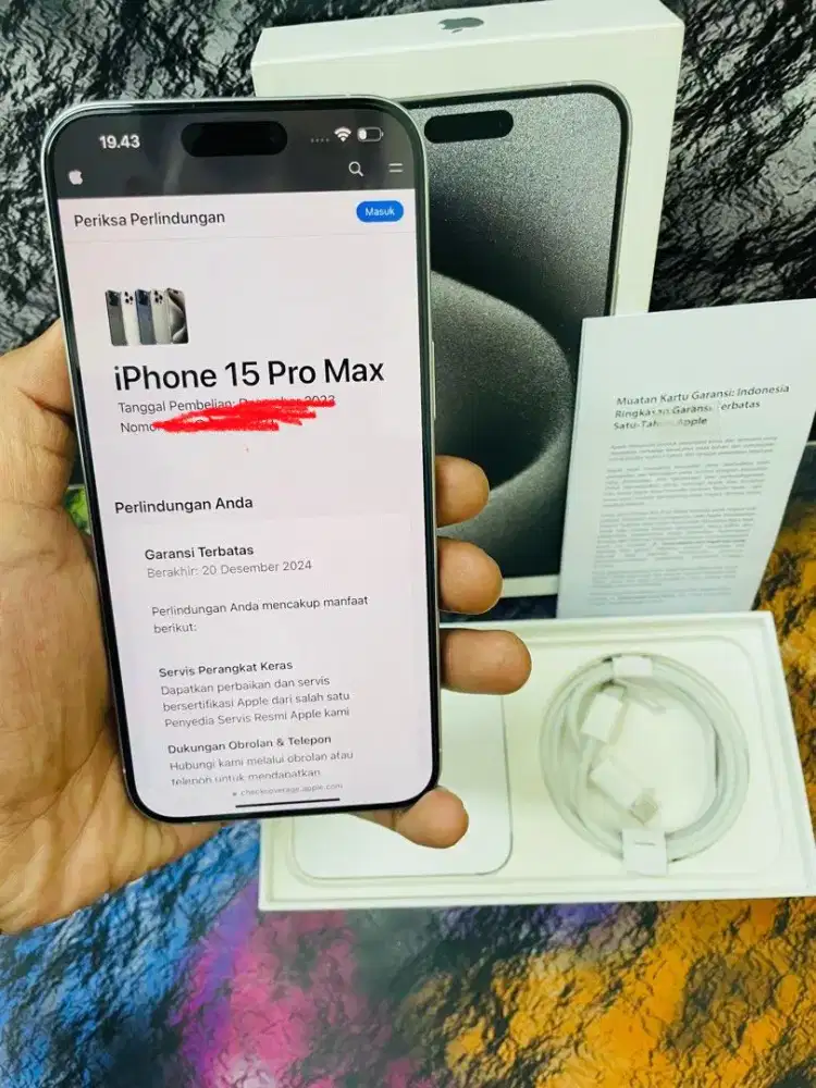 Iphone 15 pro max garansi resmi ibox 256 gb No minus