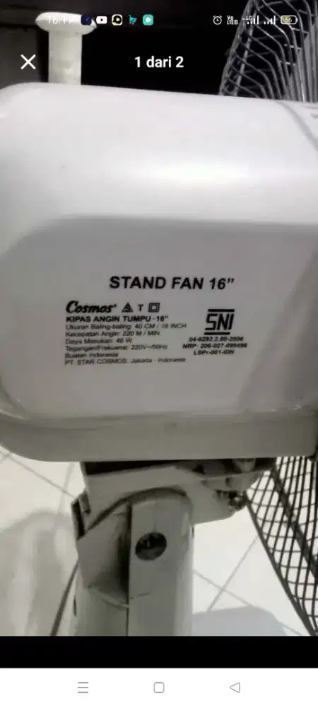 Kipas angin Cosmos 16in