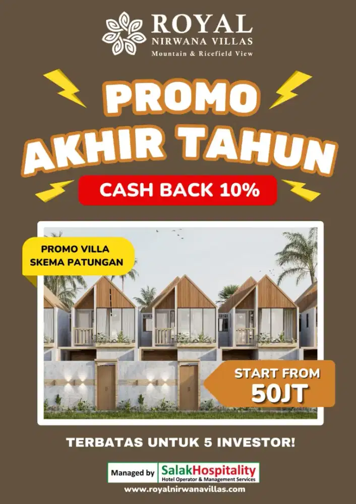 Miliki Villa Auto Pilot Dengan Modal Terjangkau