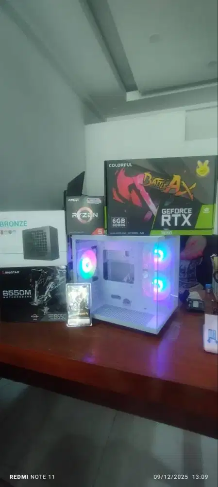PC RYZEN 5 5500 12 Threads VGA RTX 3050 6GB RAM 16GB