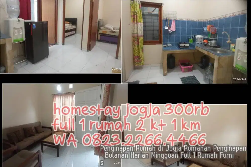 Penginapan Rumah di Jogja Rumahan Penginapan  Bulanan Harian Mingguan