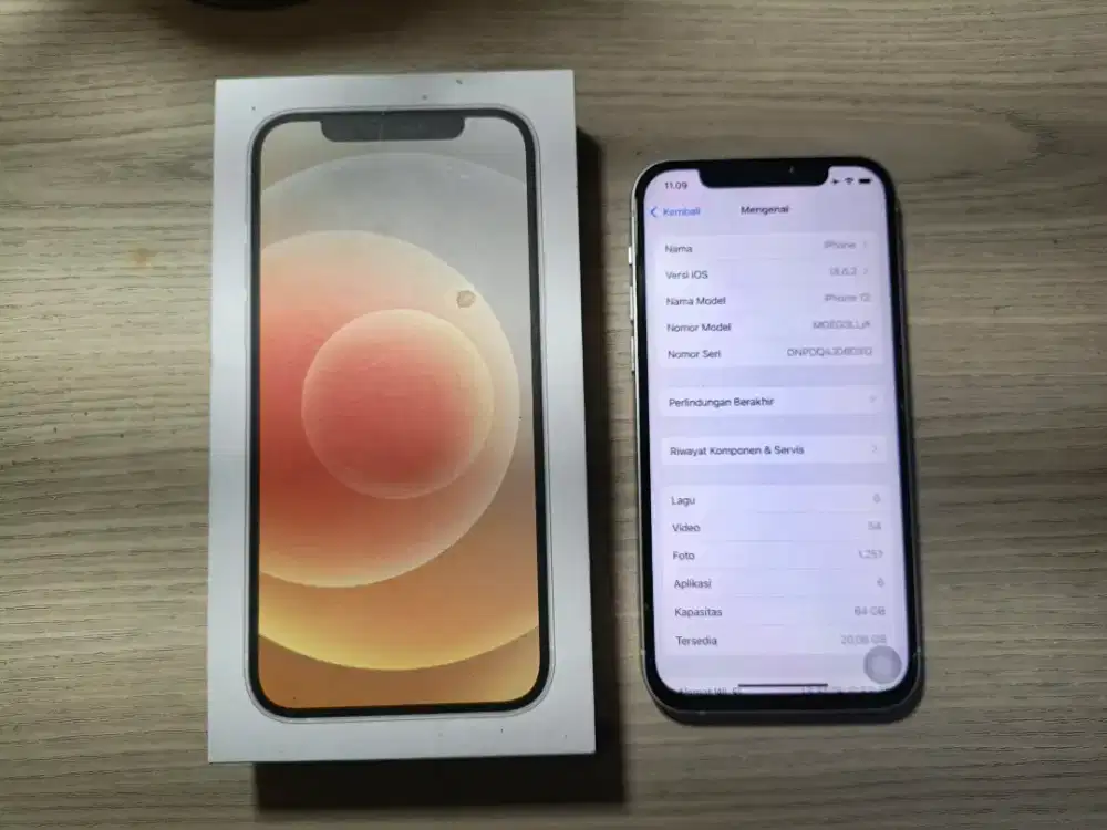 Iphone 12 64 GB White Ex Inter Terdaftar Beacukai All Sim
