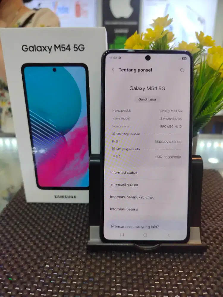 Samsung m54 5g 8/256 mulus lengkap