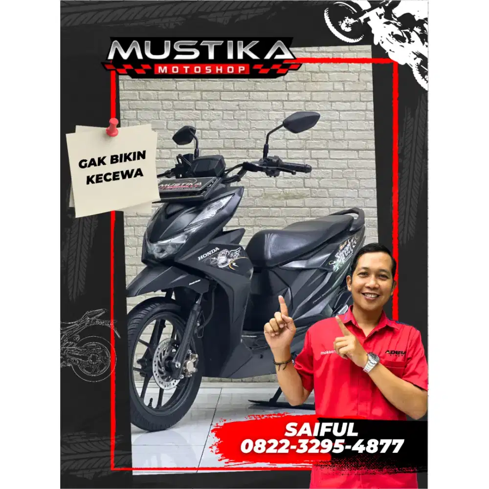 Perfect Condition!!Honda Beat Street 2022 Black N Kota Mulus-Mustika