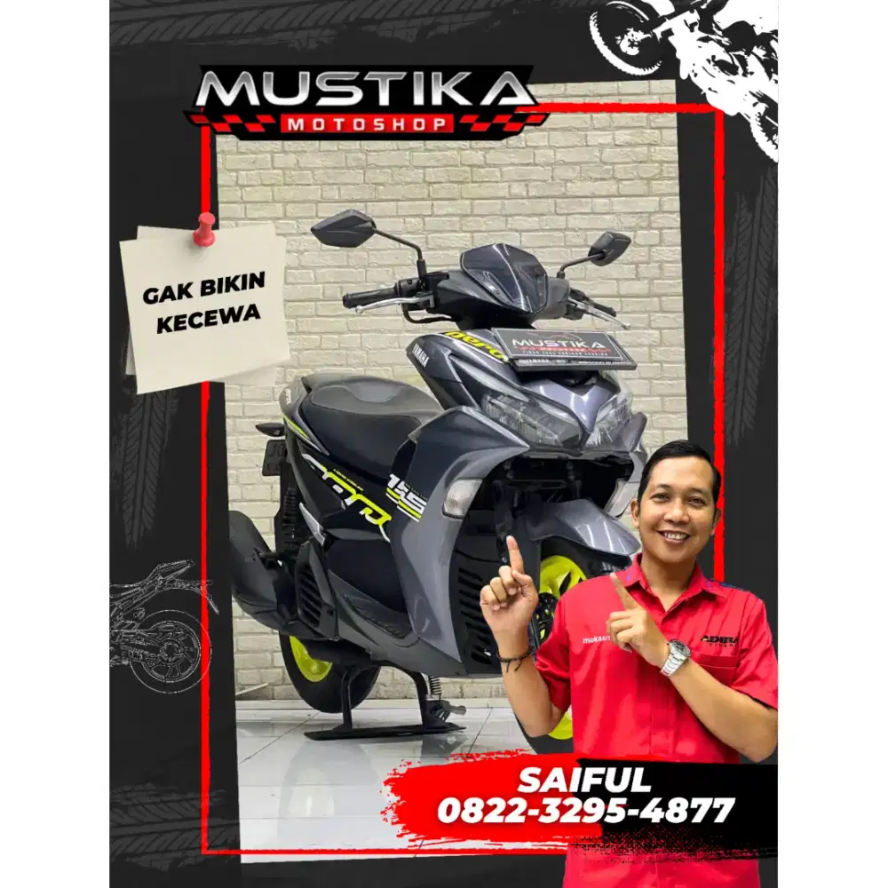 Perfect Condition!!Yamaha Aerox 155cc 2022 Plat Jatim Mulus-Mustika