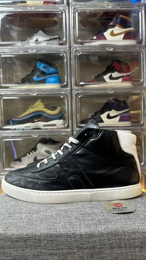 HERMES POKER BLACK SNEAKERS