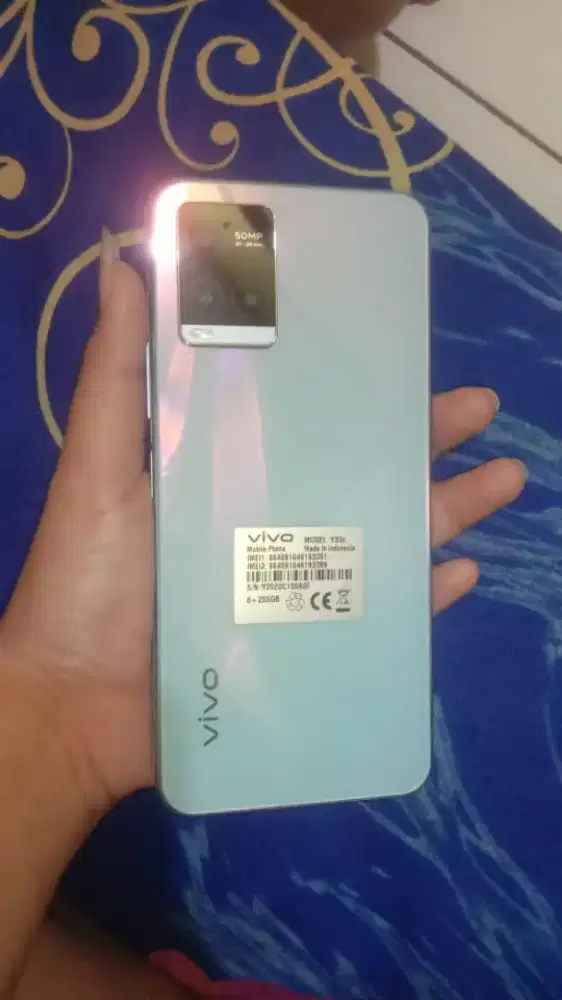 Jual hp Vivo y33S 8 Fullset