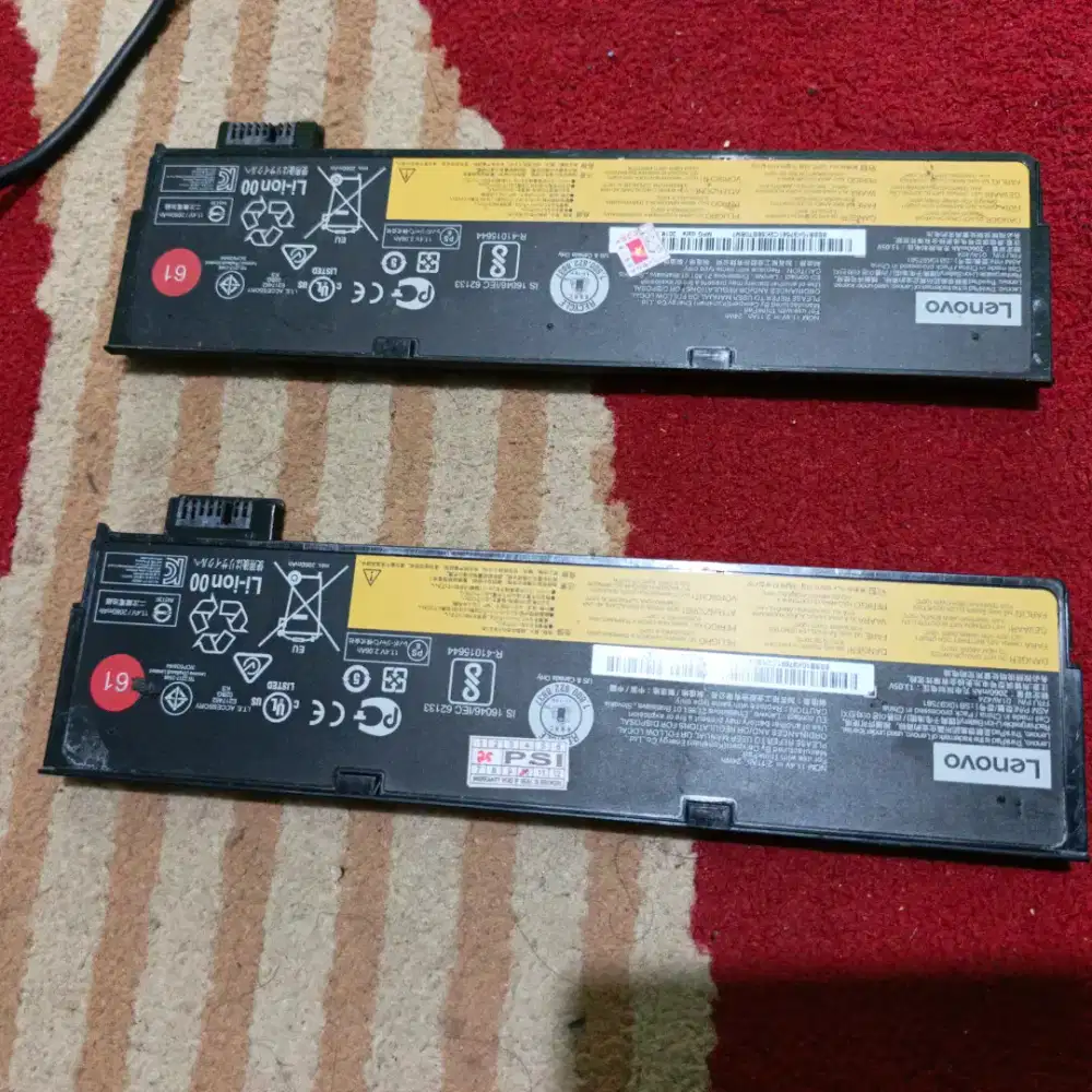 Baterai Laptop Lenovo Tipis kode 61