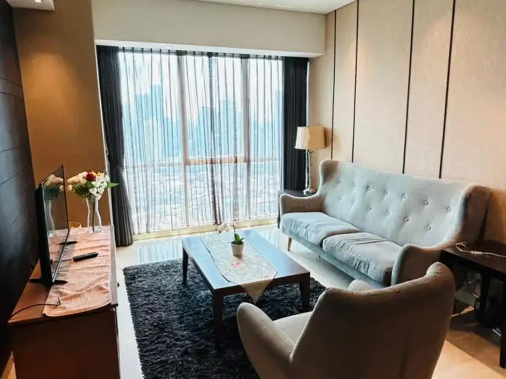 Disewakan Cepat Apartemen Sky Garden 2 Br Luas 94 m2 Siap Huni Full Furnish Kuningan JakSel