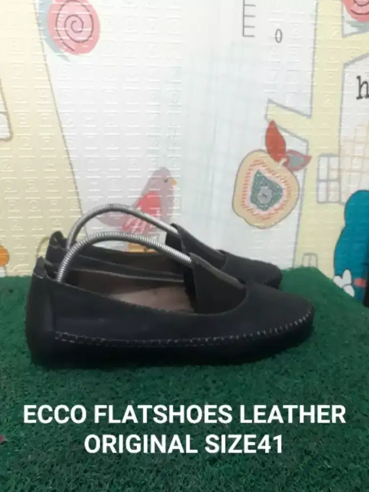 ECCO FLATSHOES LEATHER ORIGINAL SIZE 41 Kndisi joss90% asli bukan kw