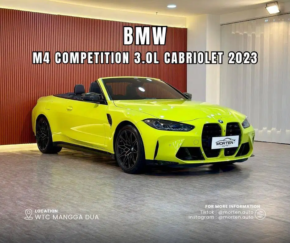BMW M4 Competition Convertible Cabriolet 2023 Odo 2 Ribu Record Antik