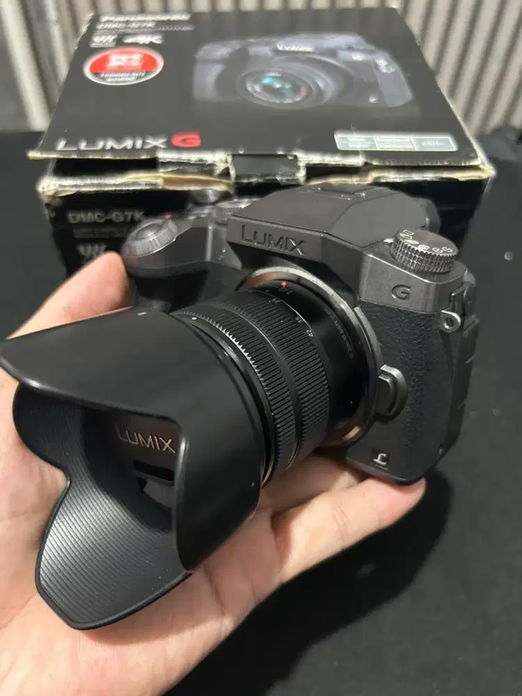 Mirrorless Lukix G7K + Lensa KIT 14-42mm g7 Fullset