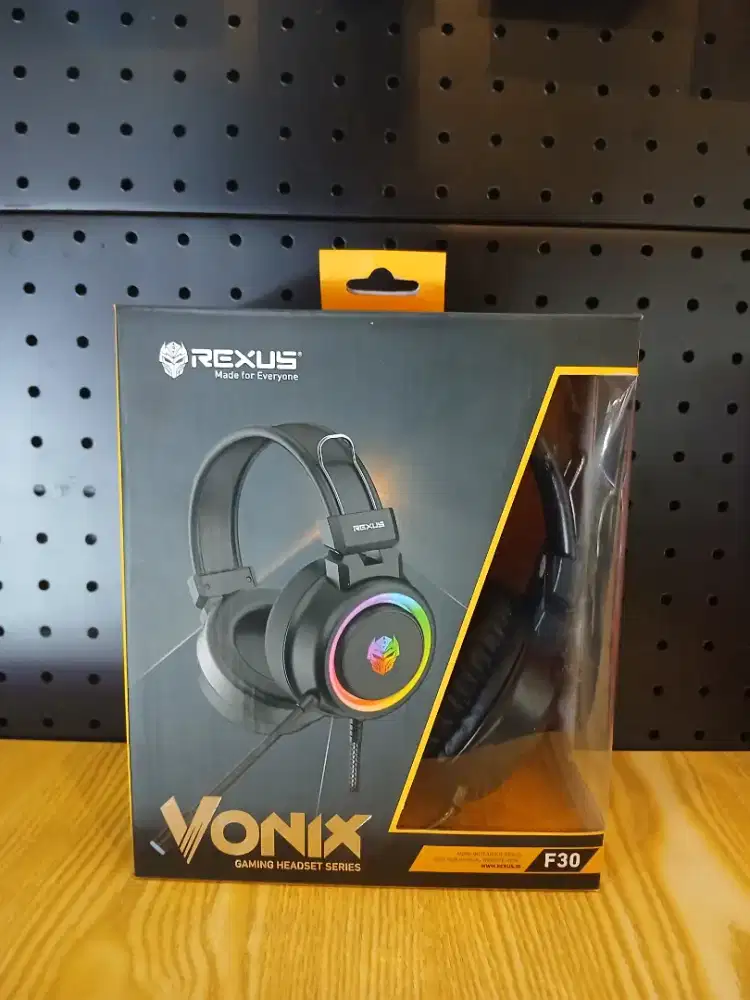 Rexus F30 Vonix Gaming Headset Series Dual Jack + USB F 30 Led Rubber