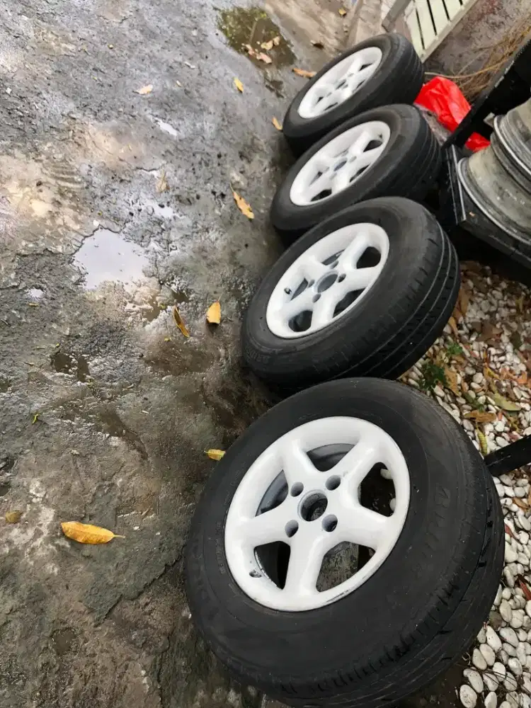 Velg ring14 palang pcd 4x114 + ban kondisi ok