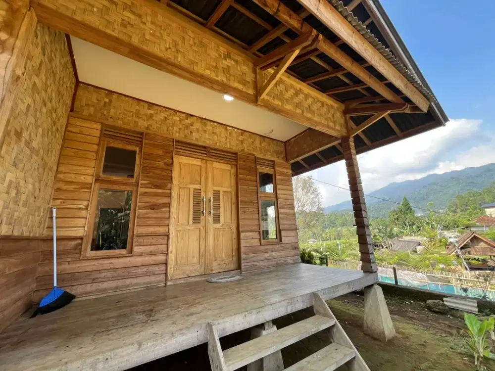 Rumah Villa di Desa Wisata Udara Dingin Purwakarta Dijual Murah