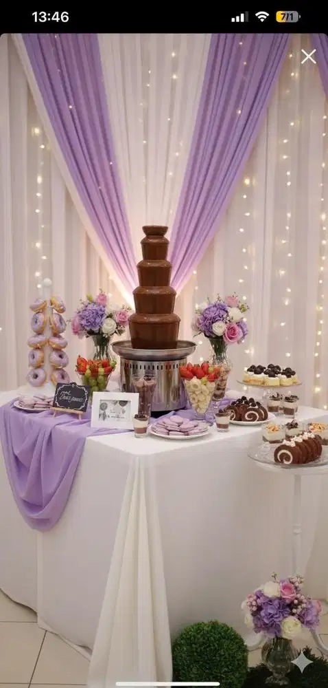 Choco Fountain - Bisa untuk acara atau Nikahan