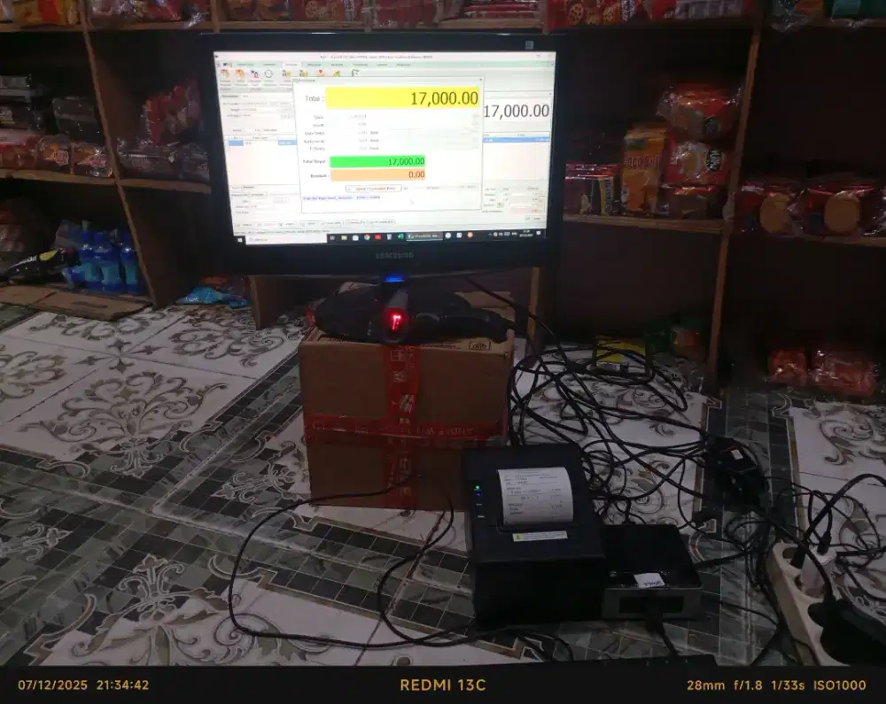 konputer kasir siap pakai full set