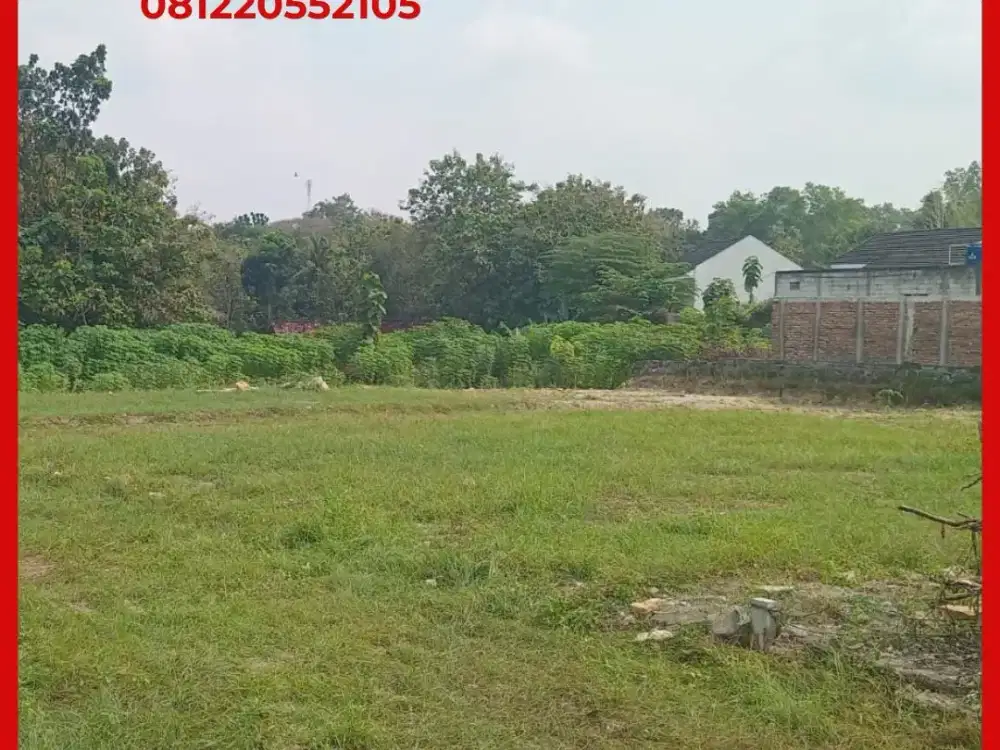 Tanah SHM Siap Bangun Area Gamping Timur Jl Raya Jogja - Wates