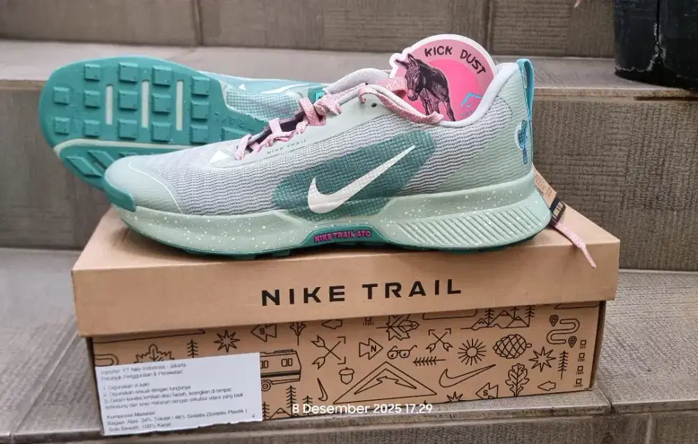 Sepatu Nike Trail Juniper 3, Green, (New) size 41