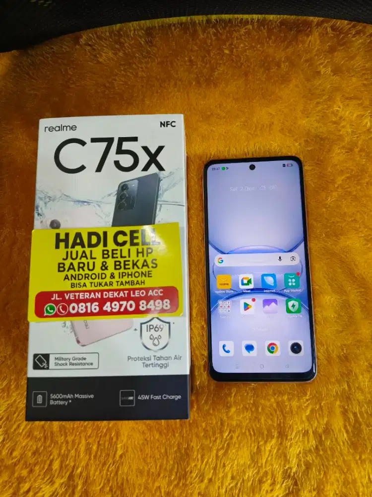 realme c75x ram 8/128  siap pakai