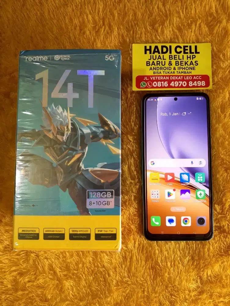 realme 14T 5g ram 8/128 siap pakai