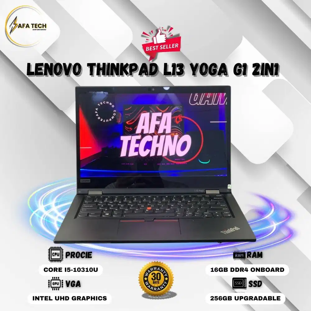 Lenovo Thinkpad L13 Yoga 2in1 Touchscreen Intel Core I5 Gen 10  RAM 16