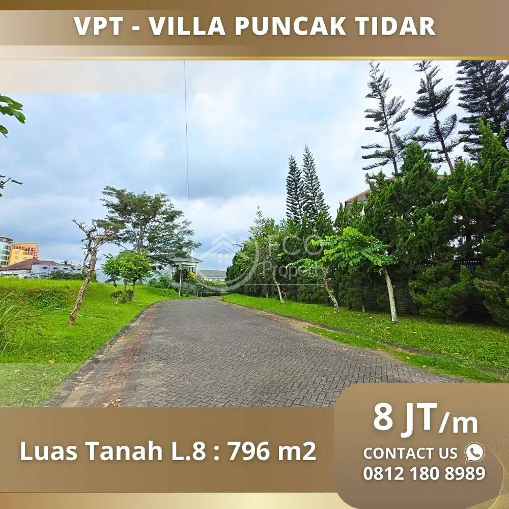 Lahan Kawasan Elite VPT Villa Puncak Tidar Malang Blok L8