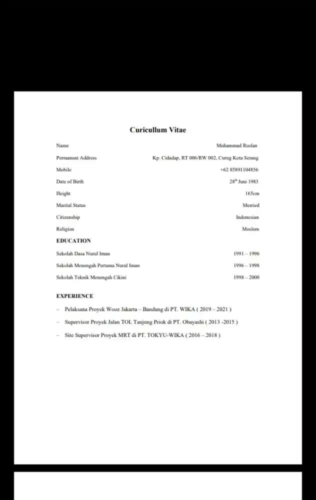 Cari pekerjaan apa saja