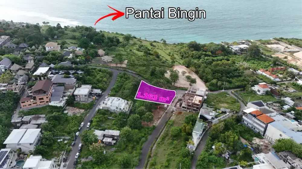 Tanah Hook Ocean View Zona Pariwisata Pantai Bingin Pecatu Bali