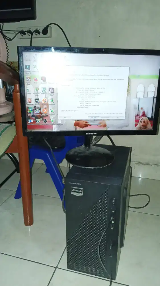 PC AMD Athlon 3000G + Monitor 19 inc