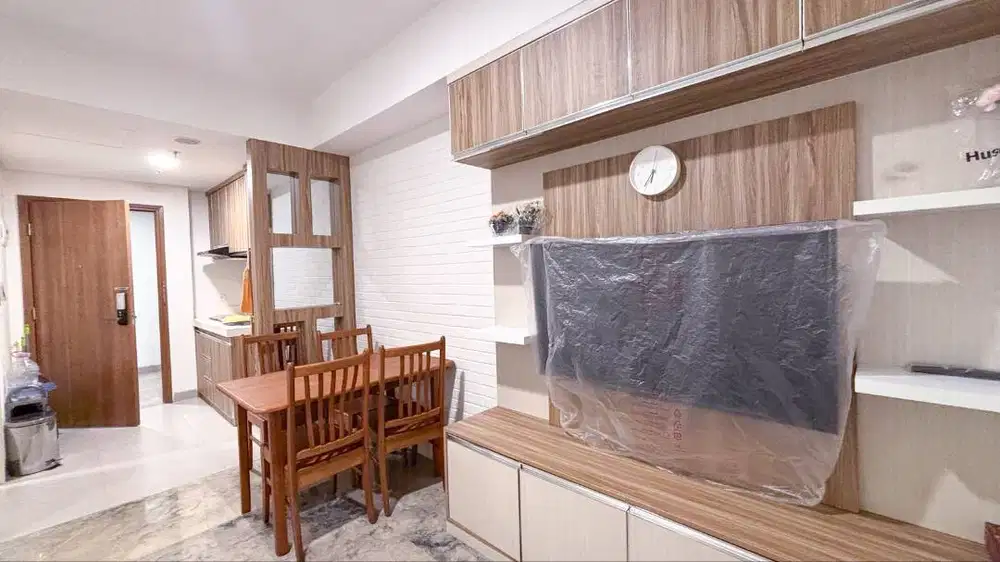 Sewa Apartemen Skandinavia 2 Kamar Tidur Tipe Deluxe Full Furnished