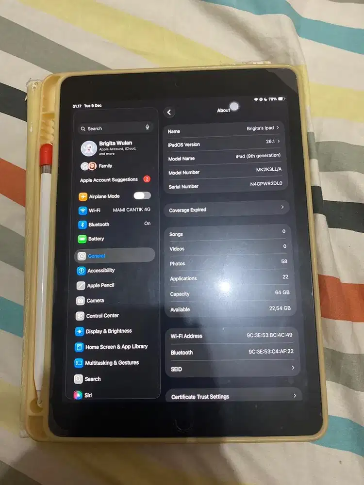 IPAD GEN 9th WiFi Only. NEGO SAMPE JADI
